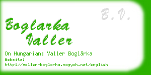 boglarka valler business card